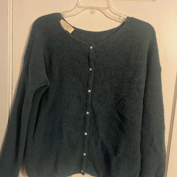 Sezane Gaspard Cardigan Sage - Picture 2 of 6